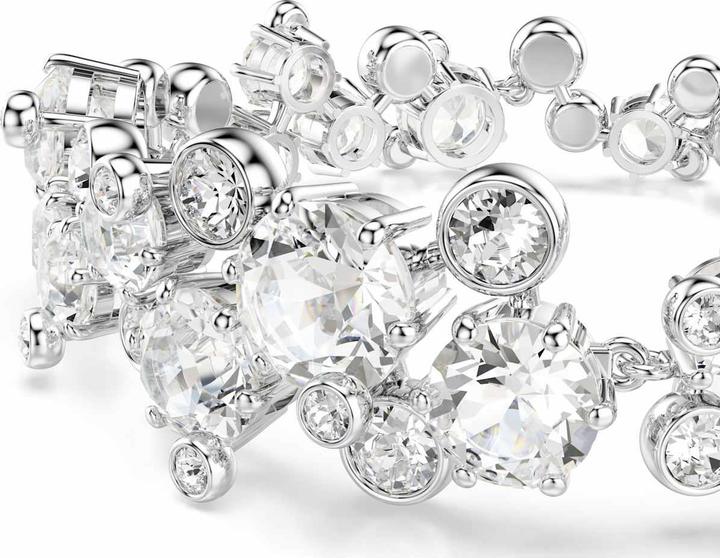 Immagine prodotto Swarovski Constella Armband Verschiedene Schliffe Weiss Rhodiniert (Metallo Swarovski)