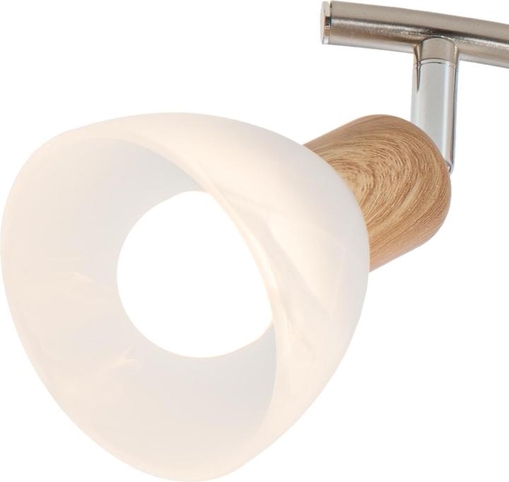 Actual product image Nino Leuchten Spotlight 3-light light oak Daytona (430 lm, E14)