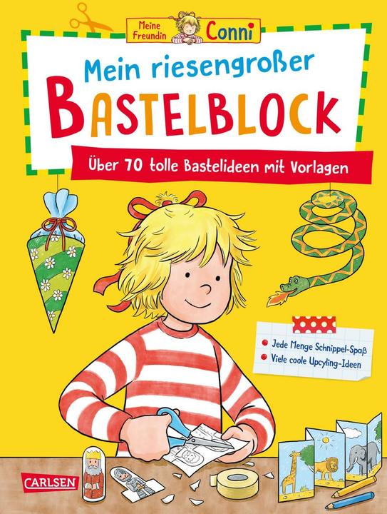 Actual product image Conni Gelbe Reihe (Beschäftigungsbuch): Mein riesengrosser Bastelblock (German, Hanna Sörensen, Ulrich Velte, 2024)