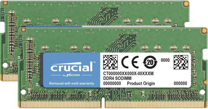Produktbild Crucial Memory for Mac (2 x 32GB, 2666 MHz, DDR4-RAM, SO-DIMM)