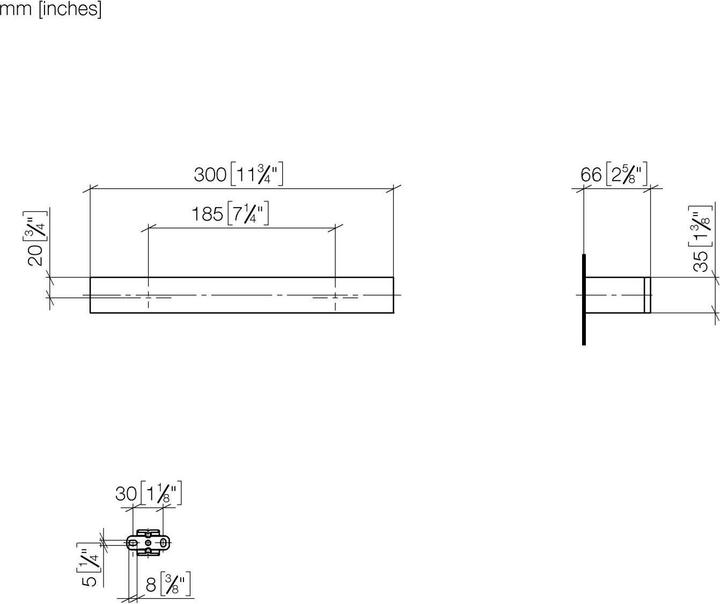 Produktbild Dornbracht MEM Wannengriff 83030780