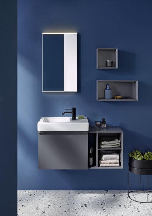 Produktbild Geberit iCon Light Handwaschbecken, 53 cm x 31 cm, ohne Hahnloch, ohne Überlauf, Ablagefläche link (585 mm, 530 mm)