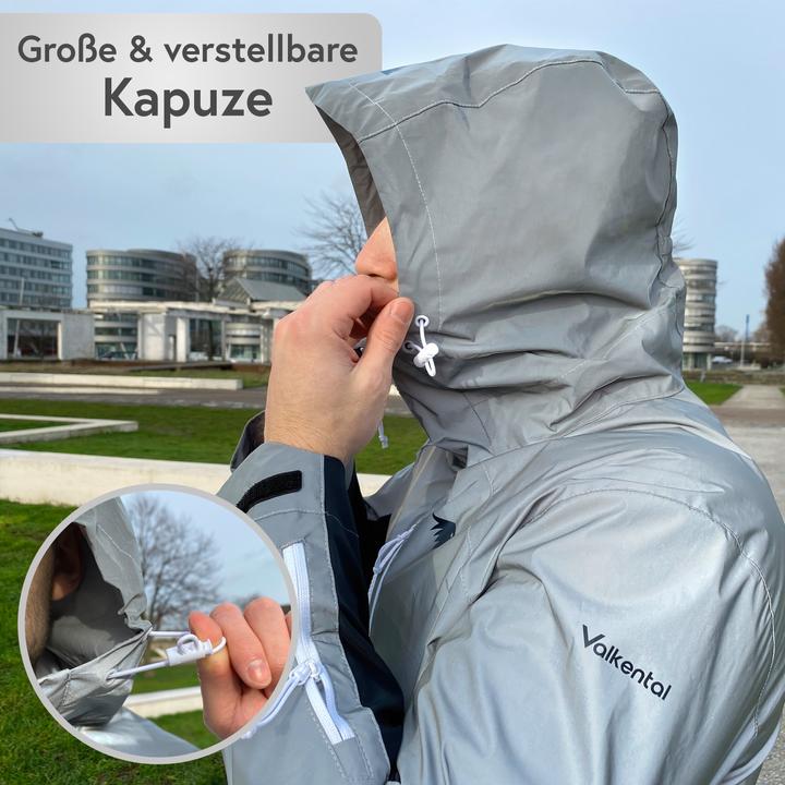 Actual product image Valkental Functional & Reflective Softshell Jacket for Outdoor Activities - Men's (L)
