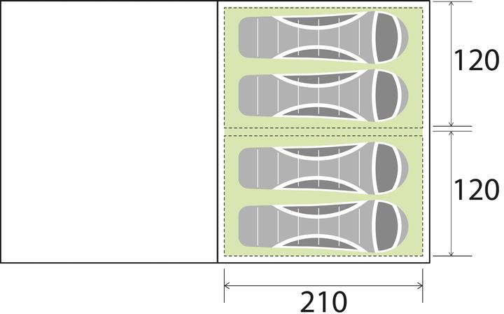 Produktbild Brunner Arqus 4 (Tunnelzelt, 12.90 kg, 4 Personen)