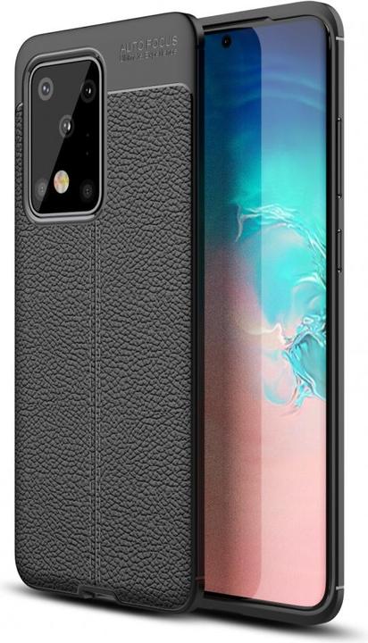 Actual product image Screenguard Samsung Galaxy S20 Ultra Case Leather Design TPU Cover (Samsung Galaxy S20 Ultra)