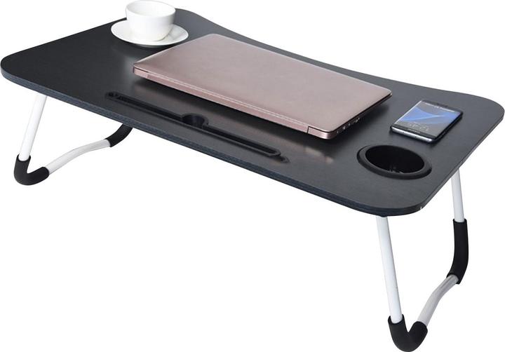 Produktbild Herzberg Home & Living Laptoptisch mit Tablet- & Tassenhalterung, klappbar, 60 x 40 cm