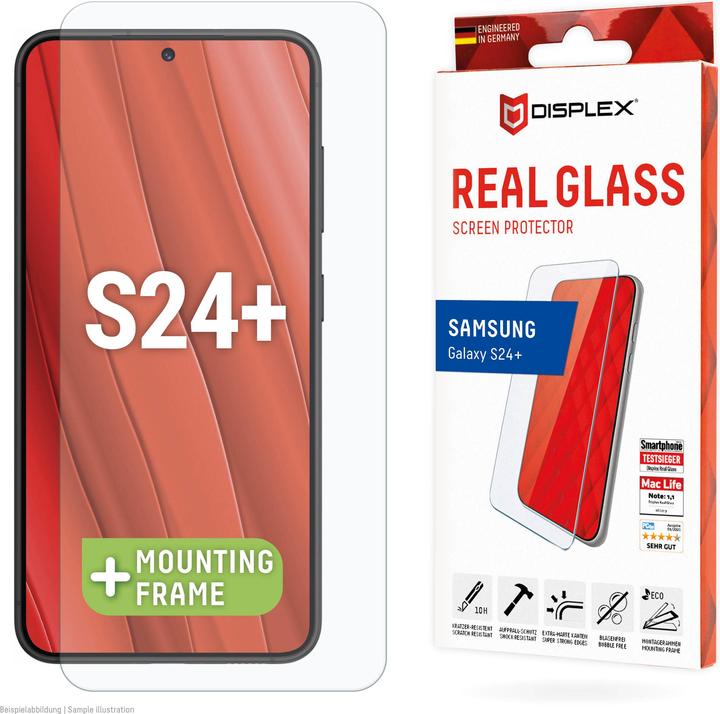 Displex Real Glass, 2D Panzerglas (1 Stück, Samsung Galaxy S24+, Samsung Galaxy S25+)