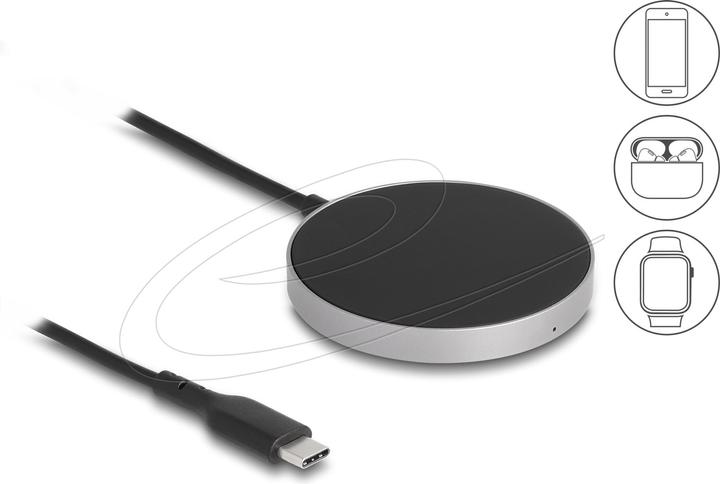 Produktbild Delock Wireless Charger mit 5 W / 7,5 W / 10 W / 15 W - Induktives Ladepad (15 W)
