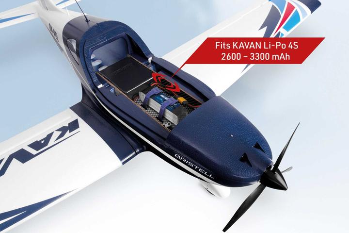 Image du produit Kavan Bristell B23 bleu 1600mm moteur électrique aile basse ARTF