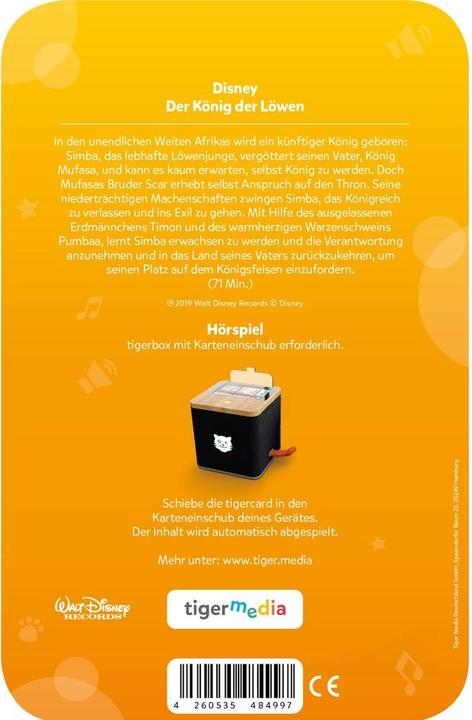 Immagine prodotto Tigermedia tigercard - Disney - Il Re Leone