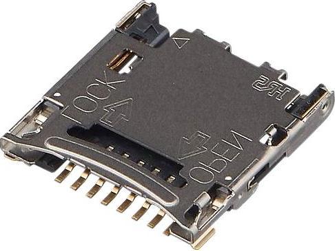 Hirose Electronic Speicherkartensteckverbinder, Scharnier, MicroSD, Pole - 8