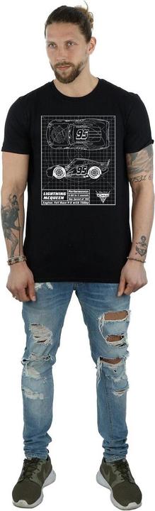 Immagine prodotto Cars Maglietta da uomo Saetta McQueen Blueprint in cotone (L)