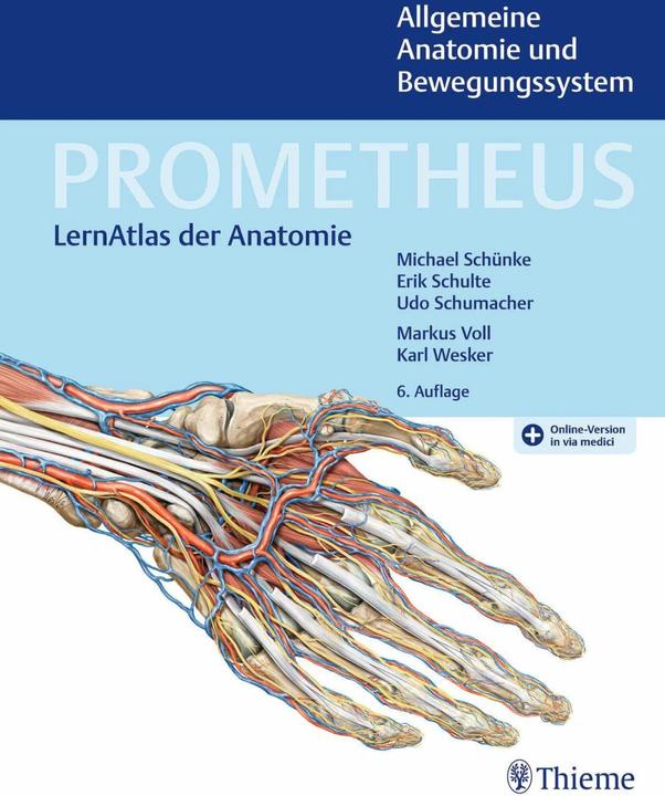 Actual product image PROMETHEUS Allgemeine Anatomie und Bewegungssystem (German, Michael Schünke, Erik Schulte, Udo Schumacher, 2022)