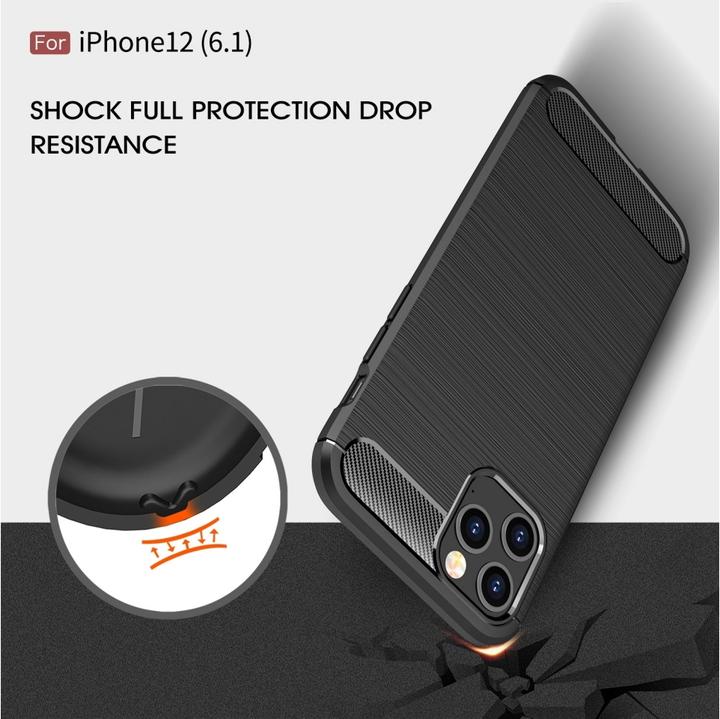 Produktbild Screenguard Carbon Brushed Case (Apple iPhone 12)