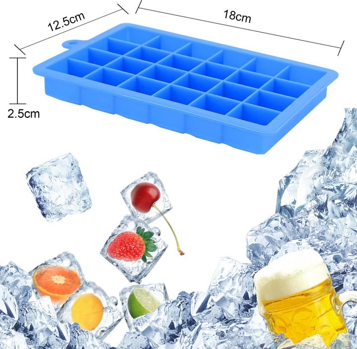Produktbild Intirilife 2x Eiswürfelformen 2er Set à 24 Fächer