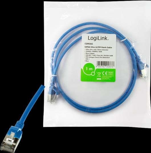 Produktbild LogiLink Netzwerkkabel (STP, CAT6a, 3 m)