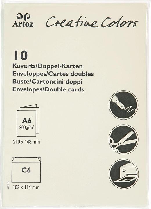 Produktbild Artoz Karten/Couverts Creative A6/C6 (A6, C6, 200 g/m²)