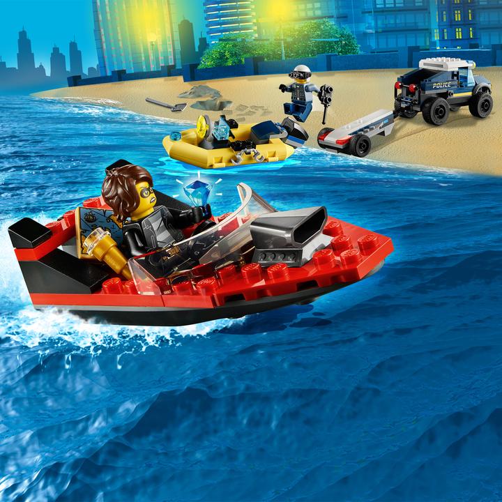 Actual product image LEGO City Transport of the Police Boat (60272, LEGO City)