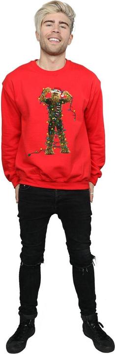 Actual product image Star Wars Mens Chewbacca Christmas Lights Sweatshirt (3XL)