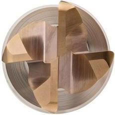 Actual product image Dormer End mill S767 Nominal Ø 20 mm Radius 2 mm Total length 104 HM TiSiN Number of cutting edges 4