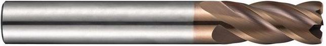 Actual product image Dormer End mill S767 Nominal Ø 20 mm Radius 2 mm Total length 104 HM TiSiN Number of cutting edges 4