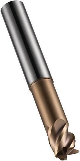 Actual product image Dormer End mill S521 Nominal Ø 10 mm Radius 1 mm Total length 70 HM TiSiN 45 ° Number of cutting edges 4