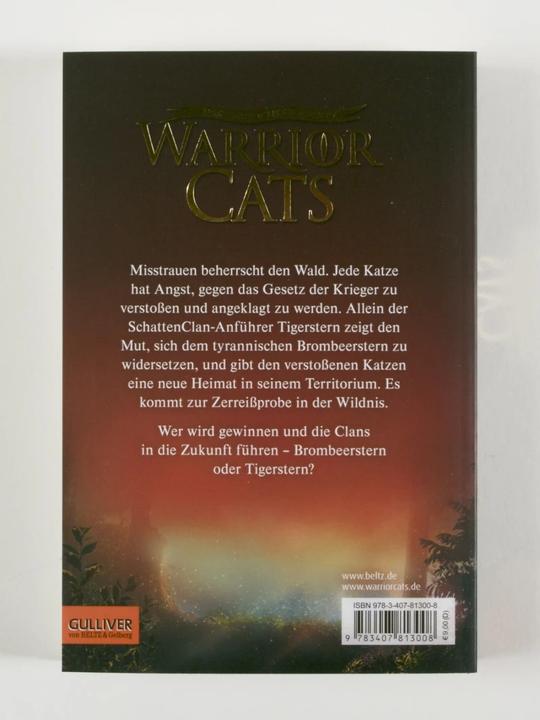 Actual product image Warrior Cats - Das gebrochene Gesetz - Schleier aus Schatten (German, Johannes Wiebel, Friederike Levin, Erin Hunter, 2022)