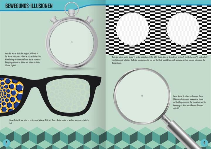 Produktbild Optische Illusionen Stickerheft