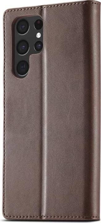 Produktbild LC.Imeeke Samsung S21 Ultra - Wallet Etui mit 3 Kartenfächern & Magnetverschluss, Braun (Samsung Galaxy S21 Ultra)