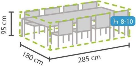 Produktbild Garden Lights Schutzhülle für Rechteckige Sitzgruppe - XL