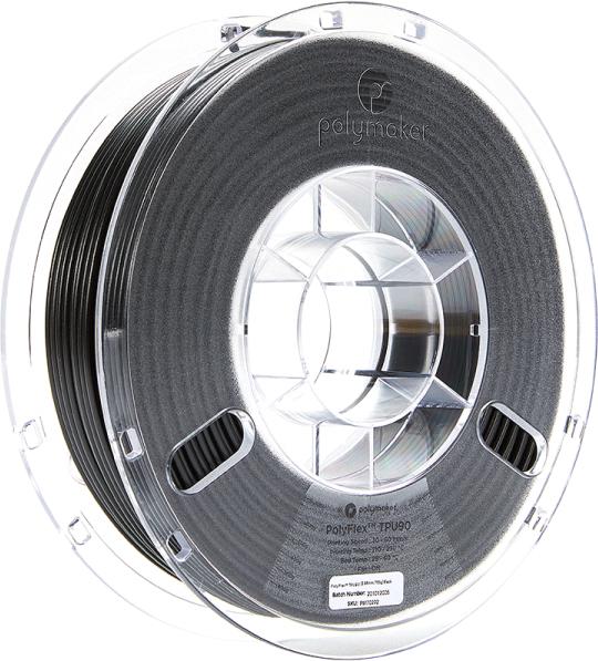 Immagine prodotto Polymaker PolyFlex TPU90 - Nero - 2.85mm (TPU, 2.85 mm, 750 g, Nero)