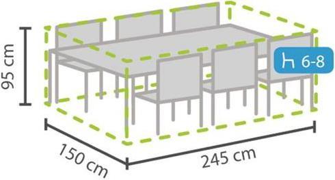 Produktbild Garden Lights Schutzhülle für Rechteckige Sitzgruppe - L