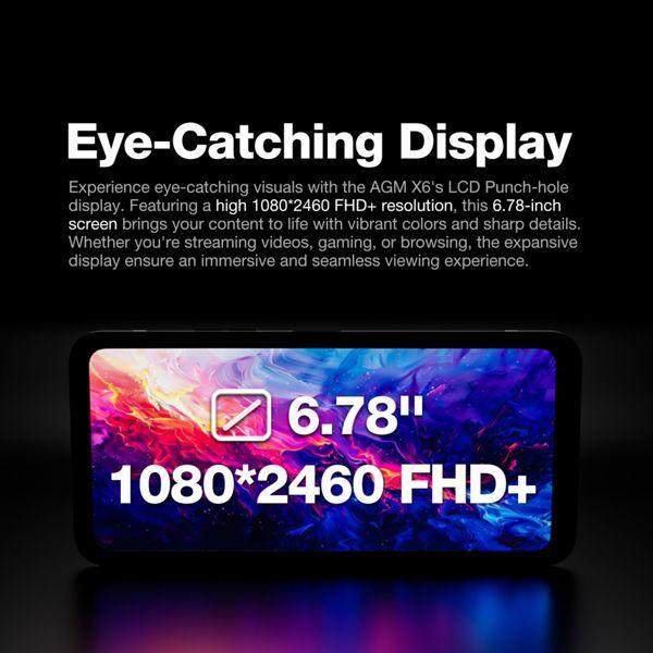 Actual product image AGM X6 Phantom 5G 8/128, tr (128 GB, Ghost, 6.78", Dual SIM, 50 Mpx, 5G)