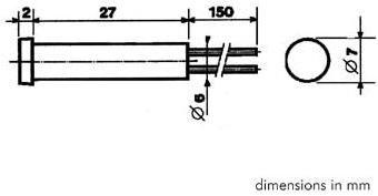 Produktbild Velleman KONTROLL-LAMPE - RUND - BLAU - 24 V - 7 mm