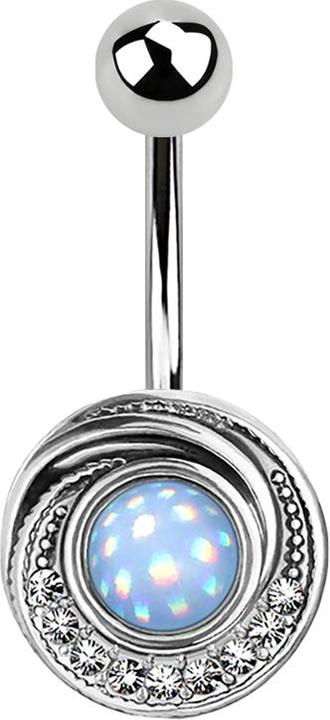 Immagine prodotto Star Piercing Banana argento con cristalli e pietre epossidiche blu (Ottone, Acciaio chirurgico 316L)