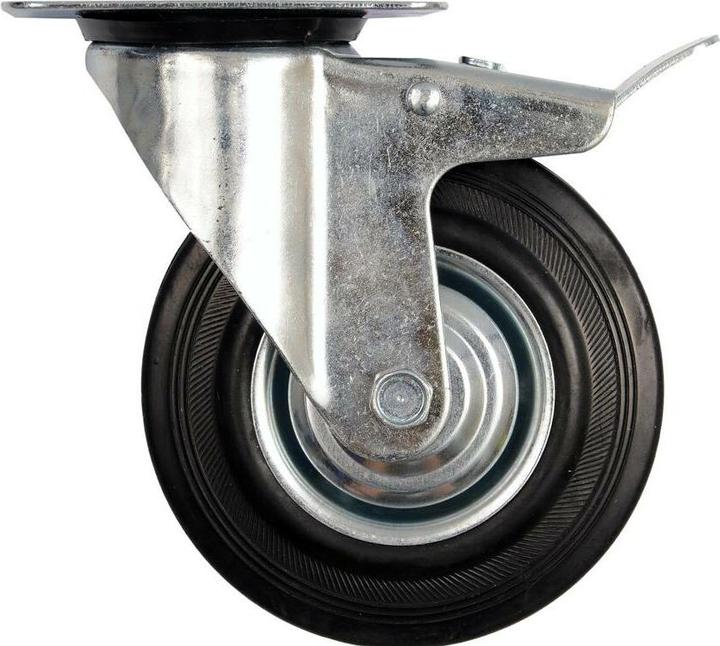 Image du produit Toya DOUBLE BRAKE SW. CASTER WBLACK RUB.160