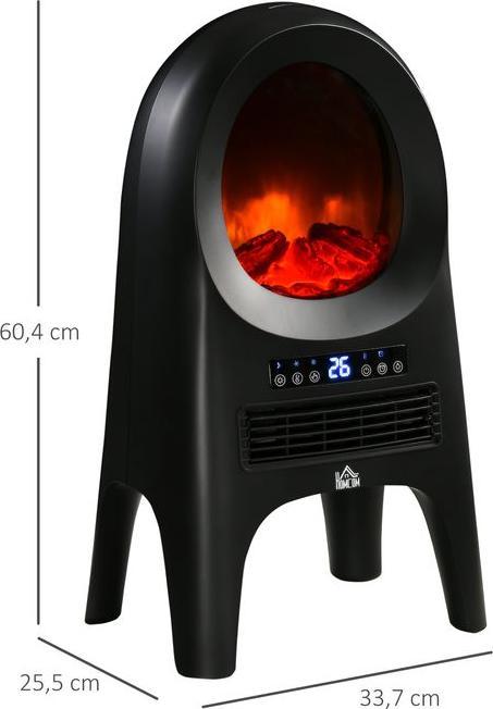 Produktbild Swisshandel24 3 Modi Keramik Heizlüfter mit Timer 2000 W Elektroheizung mit LED-Flammen und Überhitzungs- und Kipp (2000 W)