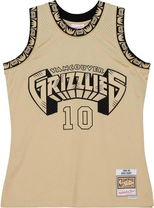Mitchell & Ness Swingman Khaki Jersey Vancouver Grizzlies Mike Bibby - M (M)