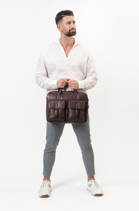 Immagine prodotto Farmhood Cartella Memphis in pelle con scomparto per laptop da 39 cm (15.40")