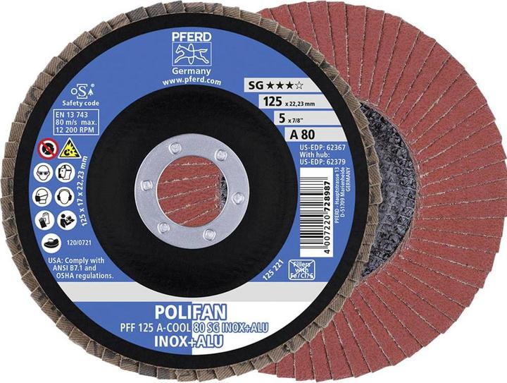 Pferd POLIFANFächerscheibe PFF ACOOL 80 SG INOX ALU (80)