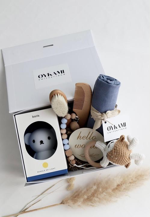 Produktbild Oykami Baby Geschenkbox Junge "Madrit" mit Boris und Elch