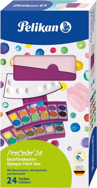 Image du produit Pelikan Coffret d'encre opaque ProColor 735, 24 couleurs, baie/rose (Baies, Rose, 24000000 ml)