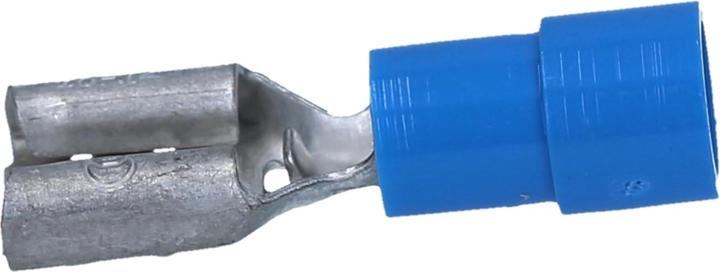 Produktbild Kalitec 100 Stück FHB488 Flachsteckhülse blau 4,8x0,8 I 1,5-2,5mm² Kabelverbinder I teilisoliert I M