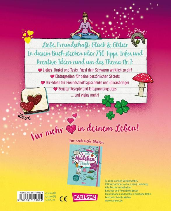 Produktbild Dein Mädchen-Buch: Lovebook (Deutsch, Christiane Hahn, Nikki Busch, 2020)