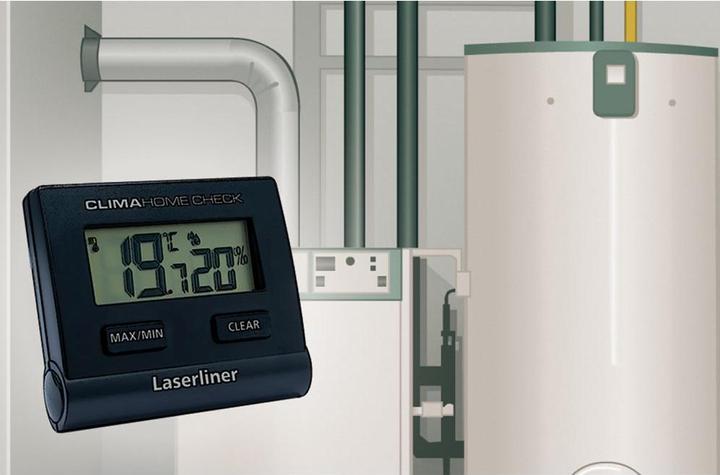 Produktbild Laserliner Thermo-/Hygrometer ClimaHome-Check Black Digital