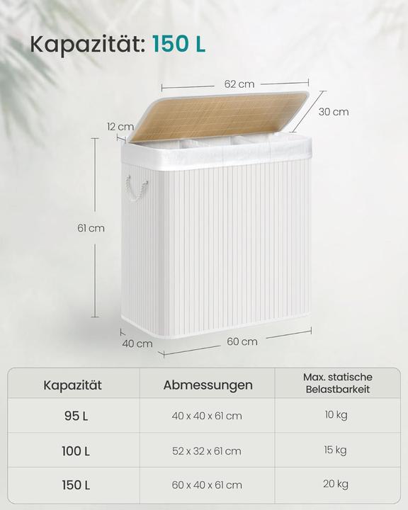 Actual product image Songmics Dörty (150 l)