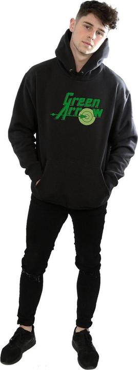 Immagine prodotto Green Arrow Text Logo Felpa con Cappuccio Uomo (L)