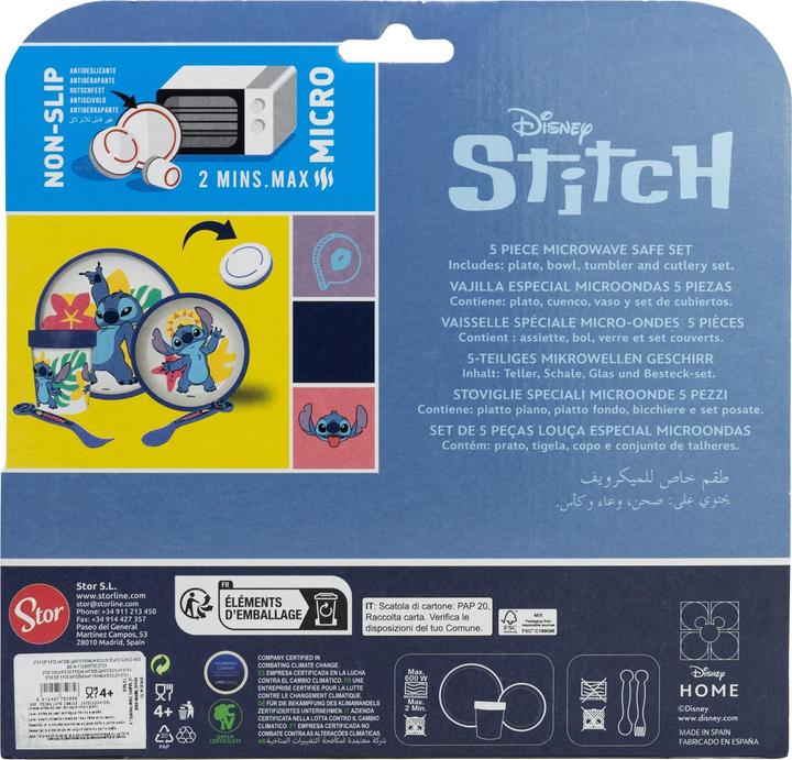 Produktbild Stor Stitch - Premium Geschirr-Set 5-teilig, rutschfest