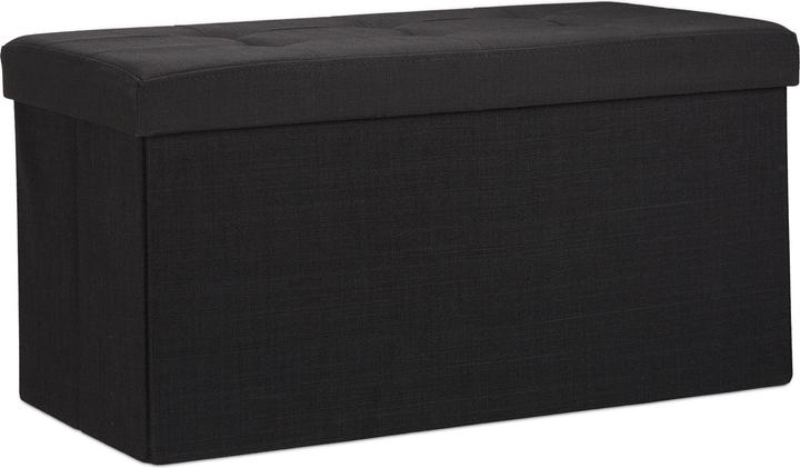 Image du produit Relaxdays Pouf de rangement pliant lin (76 cm)