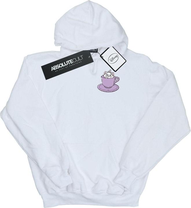 Disney Aristocats Marie In Cup Breast Print Kapuzenpullover (L)